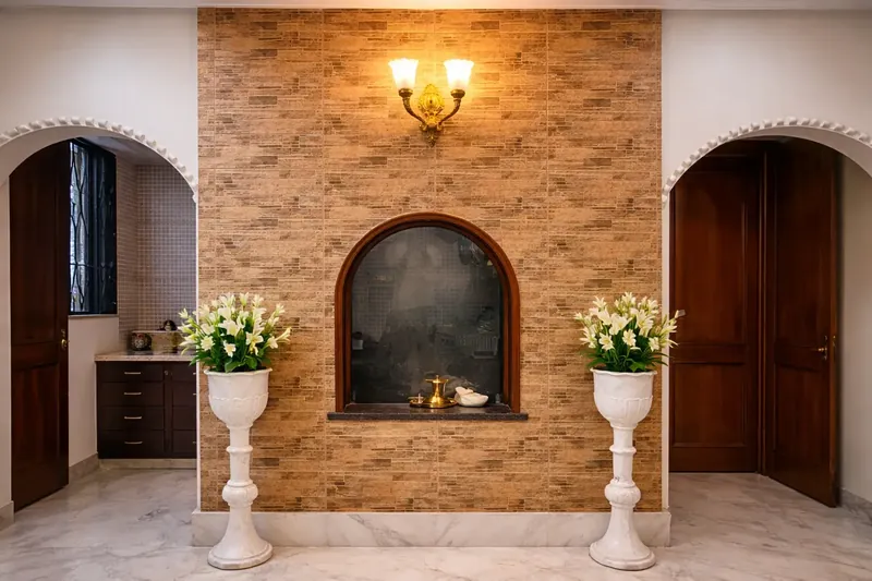 Kitchen & Utility: function arranged with precision. Mini Farmhouse, Delhi.